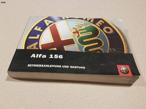 Alfa 156 bedienungsanleitung - 156,