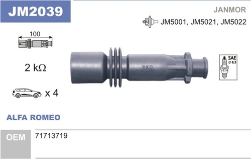 Janmor stecker zündspule - stecker,